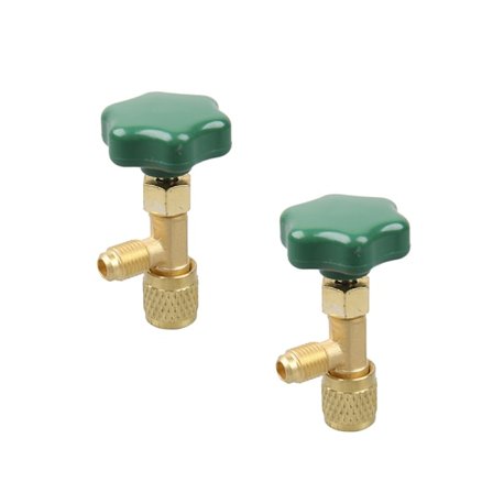 2 st 1/4 SAE Auto AC Can Tap Ventil Öppnare För R22 R134a R410a Kylmedel Gaser