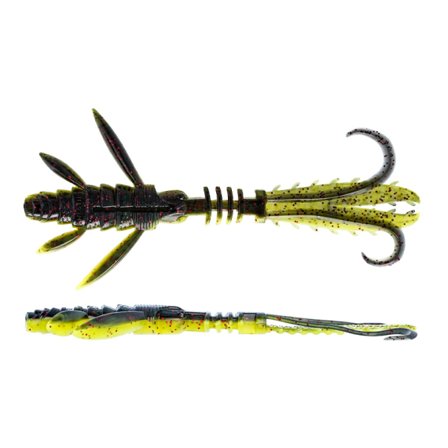 Westin Crecraw Ripplr Creaturebait 9,5cm, 4g (4-PCS) - Black/Chartreus