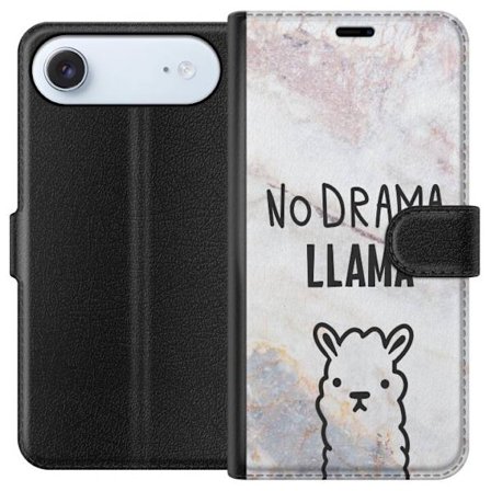 Kompatibel Tegnebogsetui til Apple iPhone 17 Air Llama Marmor