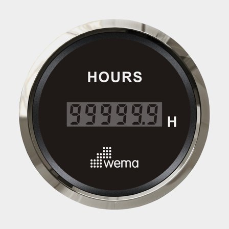 Timräknare digital svart Silverline