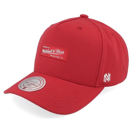 Mitchell & Ness - Punainen adjustable Lippis - Branded Box Logo Pro Crown Red A-Frame Adjustable @ Hatstore