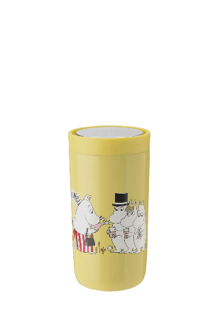 Stelton To Go Click mugg 0.2 l. Moomin Lemonade Glas Gul 0,2L