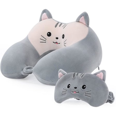 Resepudde, Kudde med Sömnmask, för Barn och Vuxna,