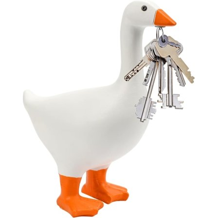 Magnetic Goose Butt Key Holder Cute Resin Goose Butt Statue Key Storage Animal Figurine Home Decor