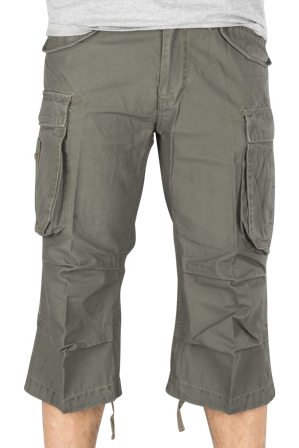 Korte Broek Brandit Industry Vintage 3/4 Groen M