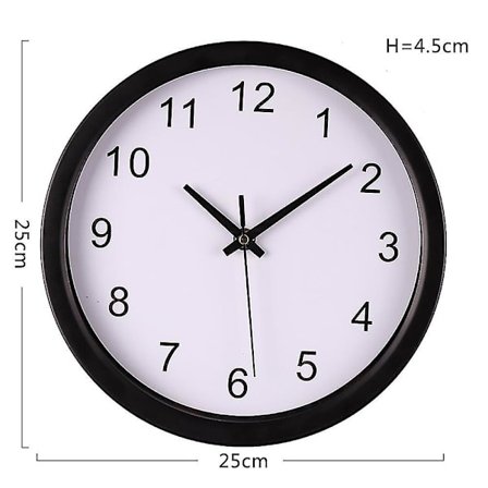 Silent Sweep Modern Graceful Bell Desk Creative Digital Clock