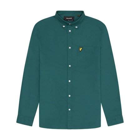 Lyle & Scott Herr Plain Oxford Skjorta S Grön