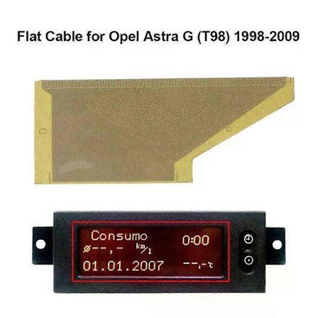 LCD-skærm til Opel ASTRA Info Display 024461677 24461517 Bil Stereo Skærm Pixel Reparation LCD-skærm Fladkabel
