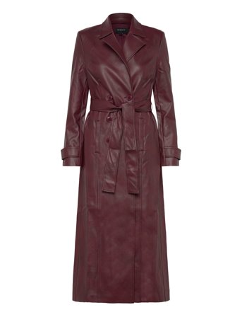 Bardot | Vegan Leather Longline Coat | S