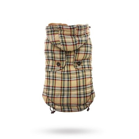 Urban Pup - Brown Tartan Coat Hundejakke