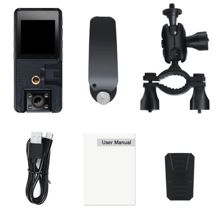 Videokamera Body Mount Cam Liten Roterende Sykkel Kamera