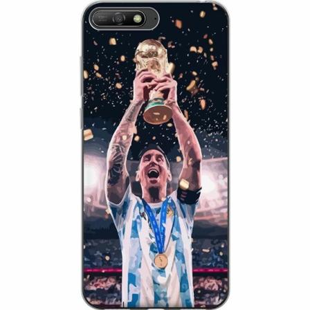 Huawei Y6 (2018) Genomskinligt Skal Messi