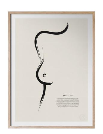 Bröstkoll Home Decoration Posters & Frames Posters Illustrations Multi/mønstret Kunskapstavlan