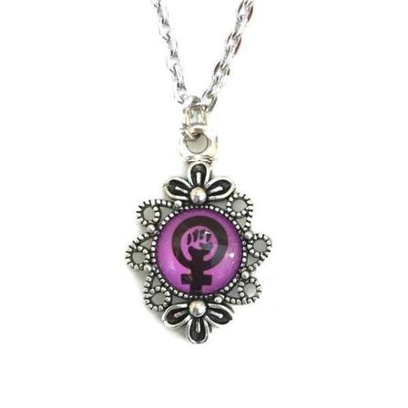 Necklace - Female Symbol - Purple Multicolor