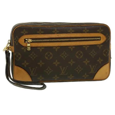 Louis Vuitton Vintage, Pre-owned Canvas louis-vuitton-bags Bruin, unisex, Maat:ONE Size