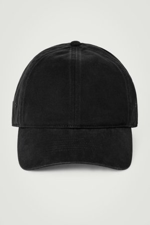 COS Cotton-Twill Baseball Cap in Black - Men