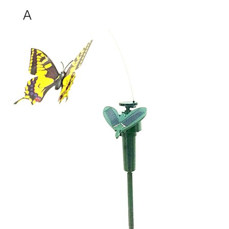 Haveudsmykning Solar Powered Dansende Fladrende Sommerfugle