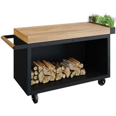 Ofyr Arbeidsbord til utekjøkken, 135 PRO TW, svart