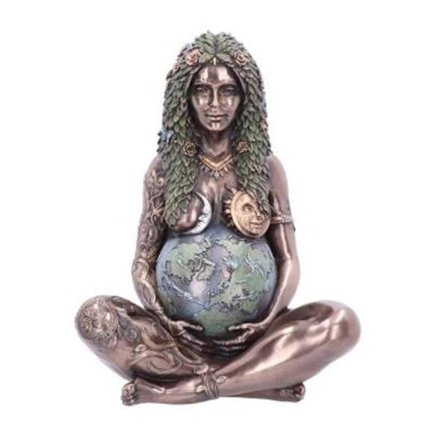 Gaia-statue, Millennial Gaia-figur, Gaia moder jord, Gaia-kunststatue, figur, moder jord-gudinne-statue, påskedekorasjon, gave, ornament