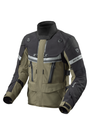 Veste Moto Rev'It! Dominator 3 GTX Noir/Vert foncé L