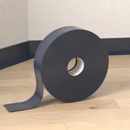 5m itseliimautuvat jalkalistat seinän reunaan Tummanharmaa