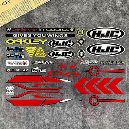 Reflekterende Hjelm Klistermærke Visir Forrude Glas Moto Gp Linse Mærkater Racing Motorcykel Tilbehør Bil Cykel Til Shoei Hjc Kyt - Mærkater & 