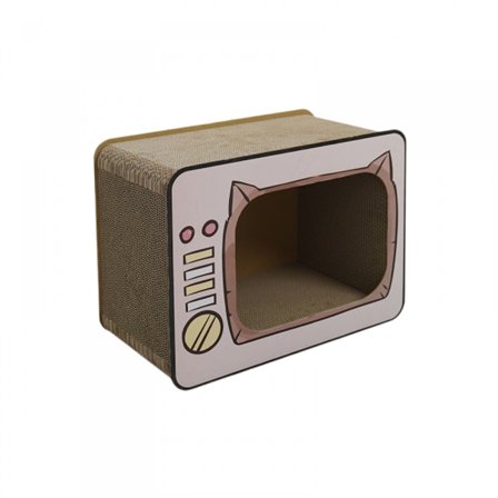 TV Katt Repbräda Kartong Lounge Säng, Katt Repbräda, Hållbara Bräddynor Förhindrar Möbler Skador-Rosa