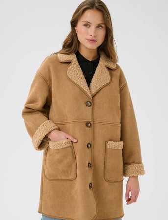 Kaffe Kamarlie Coat - Beige - 46