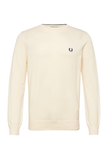 Fred Perry Pique Stitch Jumper - Cream - XL