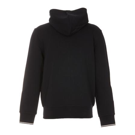 Fred Perry, Zip Through Hoodie with Logo Blauw, Heren, Maat:S