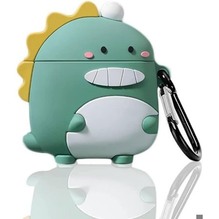 Coque AirPods Pro 2 - Stötabsorberande skydd - Mjuk silikon - Dinosauriemönster - Inkluderar hängsmycke