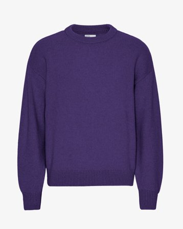 Oversized Merino Wool Crew - Ultra Violet - Male - M