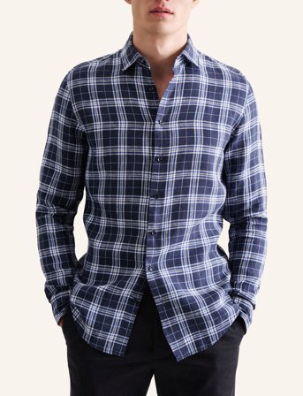 Seidensticker Cityhemden 1/1 Arm - Navy - 38