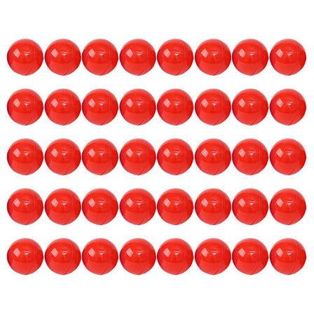 50 stk. lotterikugler ornamenter lodtrækningskugler fest aktivitet plastik åbnelig kugle rekvisitter