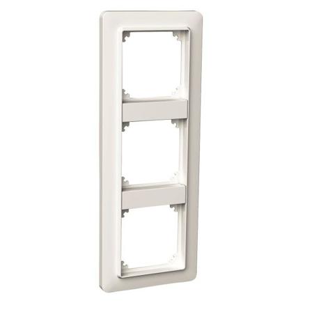 Schneider Electric Exxact Basic Ramme innfelt/utvendig montering 3 rom, Strømbrytere & vegguttak