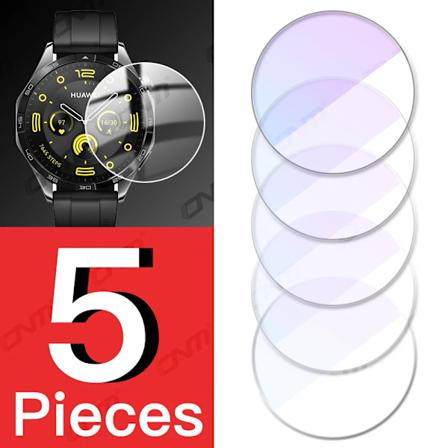 2.5D-näytönsuoja Huawei Watch GT4 46 mm:lle, lisävaruste, naarmuuntumaton karkaistu lasi Huawei Watch GT 4 41 mm:n suojakalvo. 5 Pcs For GT4 46mm
