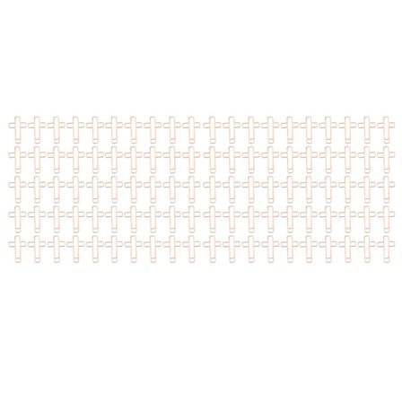 100 stk. krydspapirsklemmer i rosaguld til sortering og organisering af dokumenter og noter