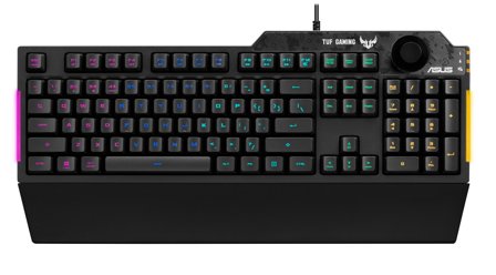 ASUS TUF Gaming K1 - tastatur - Nordisk - svart