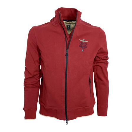 Aeronautica Militare Zip-throughs , Rood , Heren , Maat: 4XL Hoodies & sweatvesten