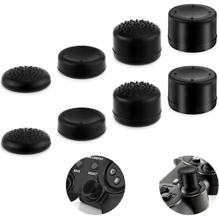 8 stk. Thumb Grip Caps til Playstation Portal, Silikone Joystick Covers Controller