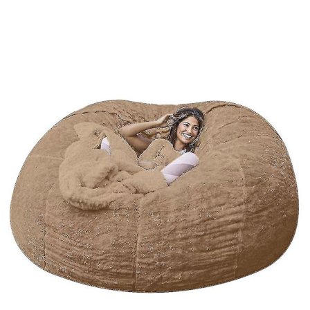 Lazy Sofa Bean Bag Konstgjord päls Bean Bag Bönsoffa