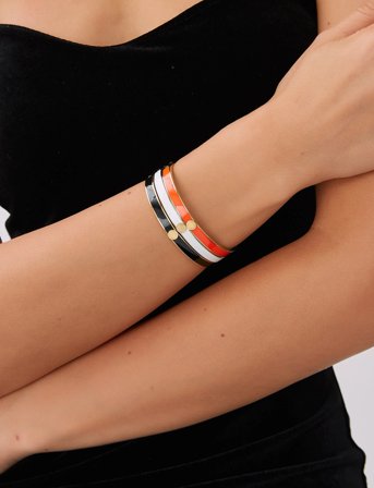 By Jolima Palermo Bangle - Orange - ONE SIZE