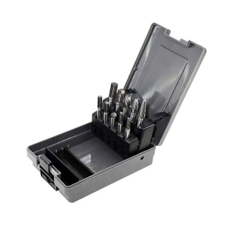 10 stk. Hardmetallgrassett roterende filer Bits Solid Power Tool