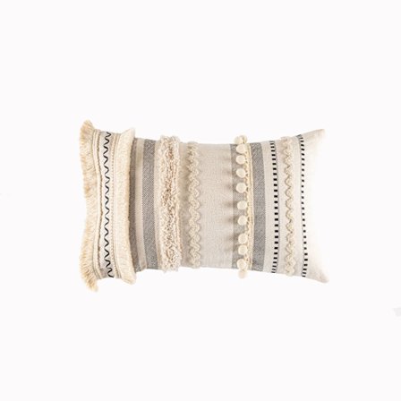 Dekorativ kudde Boho kudde Tassel Sham Soffa örngott