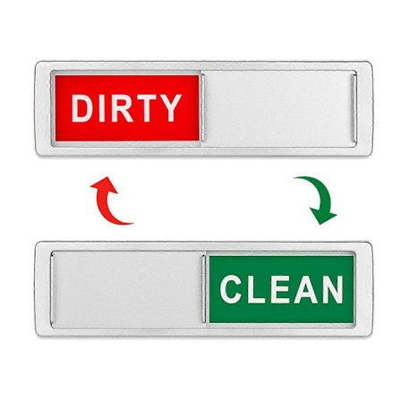 Opvaskemaskine Magnet Ren Beskidt Skilt - Let at Læse & Skubbe Ikke-Ridsende Stærk Magnet Indikator m.