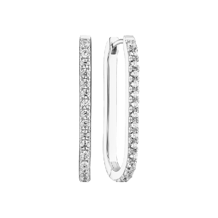 Sif Jakobs Jewellery Örhänge Capizzi With White Zirconia Örhängen Dam Silver SMALL