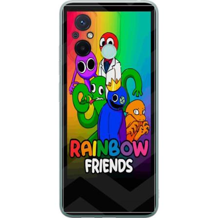 Xiaomi Redmi 12C Gjennomsiktig deksel Rainbow Venner