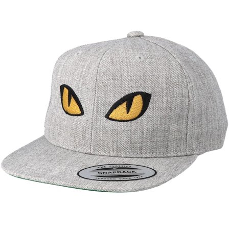 Kiddo Cap - Grijs snapback Cap - Kids Snake Eyes Grey Snapback @ Hatstore