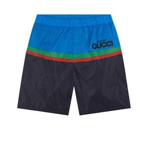 Kids - Gucci Navy Logo Swim Shorts 6 Years - Swimwear and coverups - 6 years - Navy - Junge