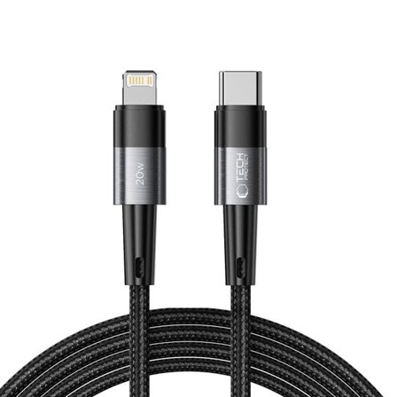 Tech-Protect UltraBoost Lightning / USB-C PD 20W 3A 2m kabel - grå